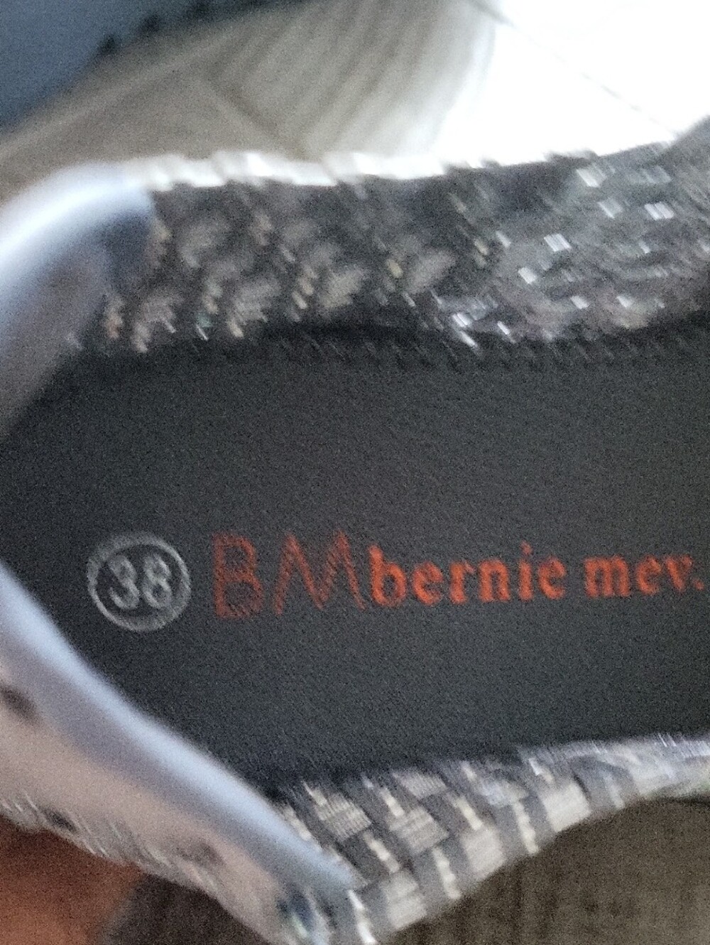 bernie mev. Metallic Silver Woven Mary Jane Flats - Picture 5 of 7